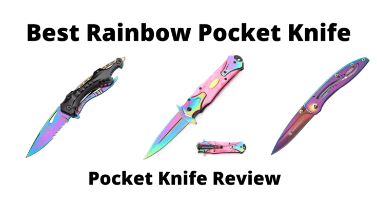 rainbow pocket knife