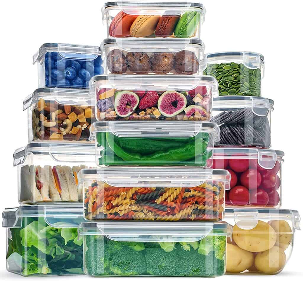 28 pieces food storage containers